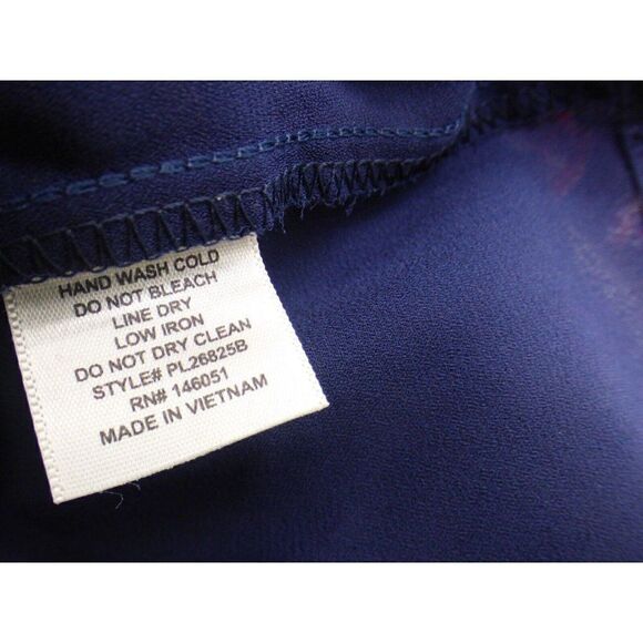 Monteau Trendy Plus Size Layered-Look Printed Top, Red/Blue, 3X - Picture 9 of 9